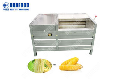ポテト/にんじん/トウモロコシ1000-2000kg/H容量のための専門のブラシの野菜洗濯機