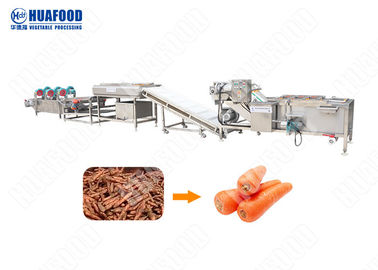 新しいトウモロコシの産業野菜洗濯機500 - 2000kgh容量のにんじんの処理機械